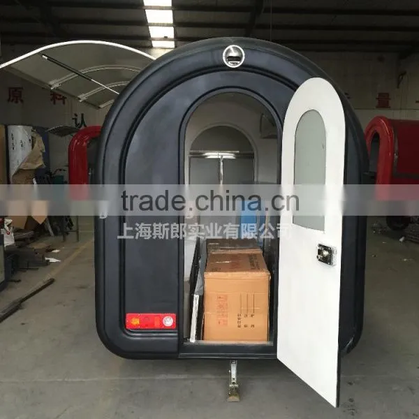 Black 7.6*5.5ft Big Wheels Carts to Sell Fast Food/food Van for Sale Food Trailer Mobile Food Cart photo-4