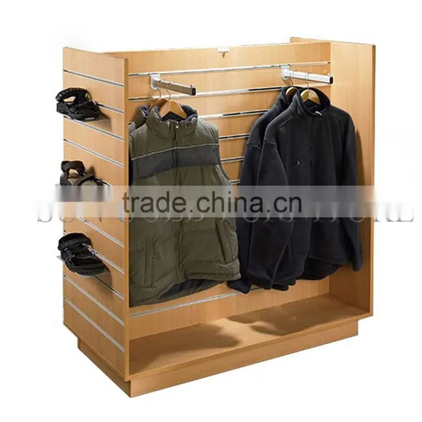 Wooden Hanging Clothes Display Rack (SZ-WDR023) photo-2