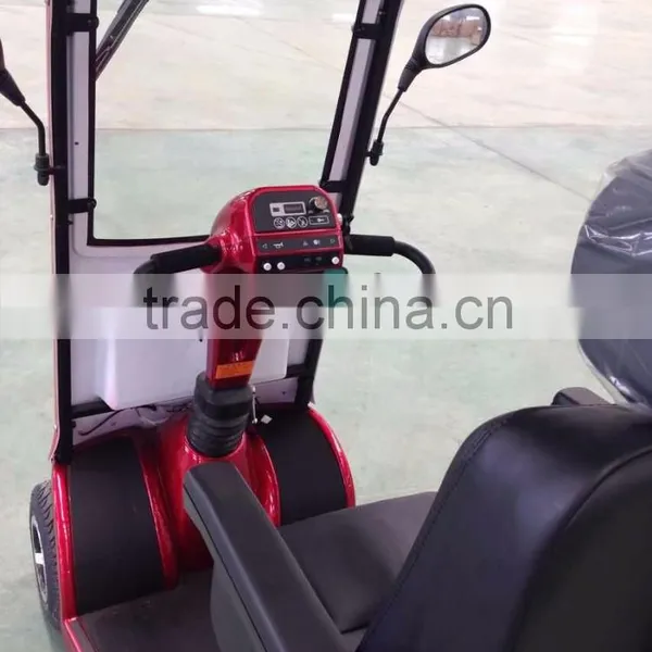 One Seat Four Wheel Mobility Scooter With Detachable Canopy Windscreen photo-6
