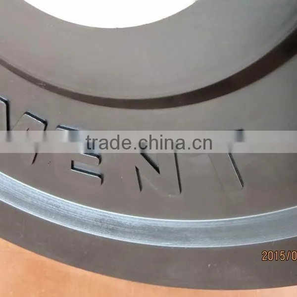 Weight Plate/olympic Weightplate/competition Weight Plate/bumper Plate/rubber Coated/whole Rubber Plate/color Black/130mm 13cm photo-5