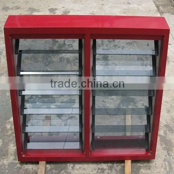 Aluminium Frame Horizontal Glass Shutter Window photo-2