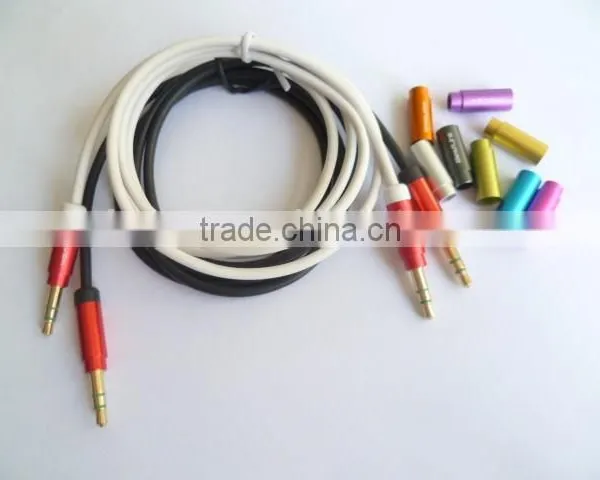 High Quality New Design Gold Connector Metal Round Audio Cable photo-6