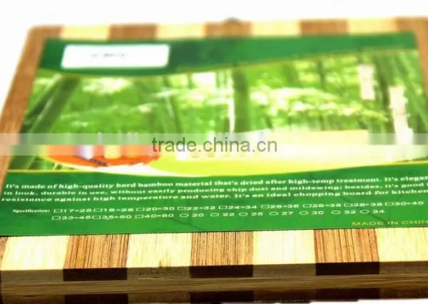 Rect.mini Bamboo Zebra Cutting Board 3 Layers for Cheese and Fruit 26x16x1.2cm photo-4