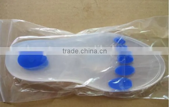 Transparent XL High Quality Silicone Gel Insoles for Shoes Eco-friendly photo-3