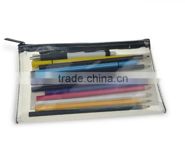 PVC Plastic Pencil Case With Funny Zipper for School Kids photo-4