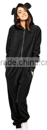 Wholesale China Women's Loose Hooded Fleece One Piece Onesie/Adult Panda Pajamas/Animal Jumpsuit photo-2