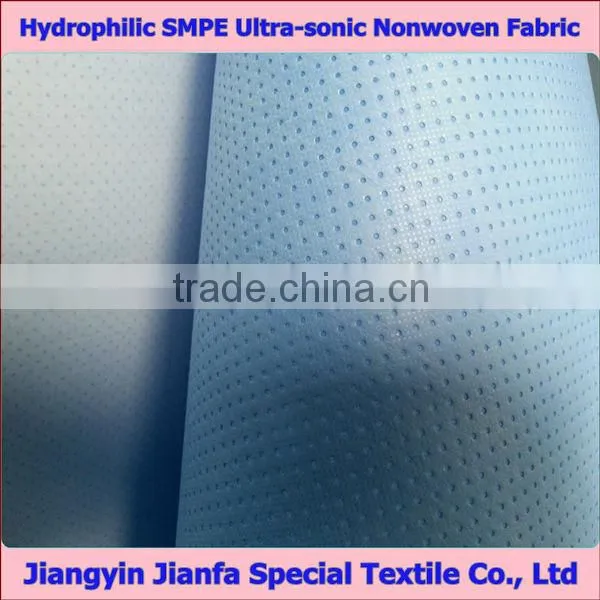 Supply Hydrophilic Spray Coated SMPE Nonwoven Fabric photo-5