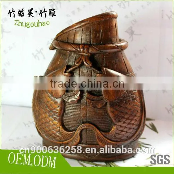 Hand Carved Bamboo Root Crafts photo-4