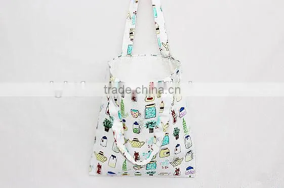 Prited Tea Set Bag, Tote Bag, Cotton Linen, Shoulder Bag, Tote Bag Pattern, Market Bag Grocery Bag, Printed Tote Bag, photo-2