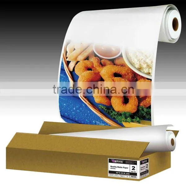 Wide Matte Printing Paper Roll With 108 Gsm 36 Inch X 45 Meters photo-6