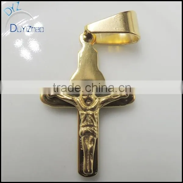 Gold Plated Jesus Cross Pendent photo-2