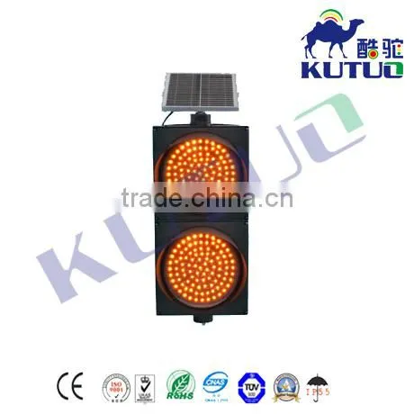 300mm Solar Warning Traffic Light photo-4