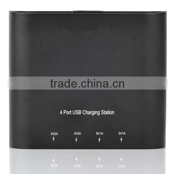 5V 8A MAX 4 USB Ports Superfast Charging Frosted Shell Desktop USB Charger photo-2