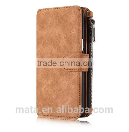 Zipper Wallet Design PU Leather Cover Case For Samsung photo-5