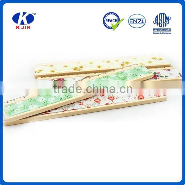 2016 Factory Cheap Price Cute Floral Stickers 15cm Wooden Ruler for Kids photo-4