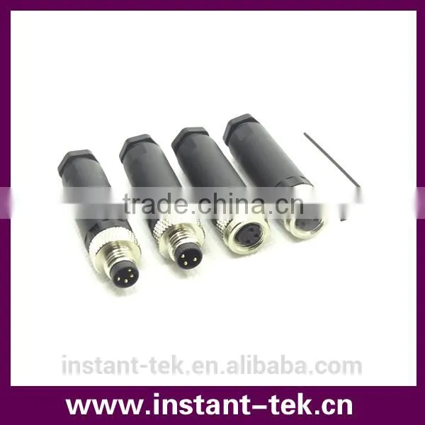 INST M8 3P/4P M16 Self-locking Male and Female Waterproof Connector photo-3