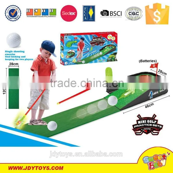 Hot Sale Plastic B/o Sport Toy Golf Practice Sets With Sound Light & Music,indoor Sport Game Golf Ball Play Game for Kids
