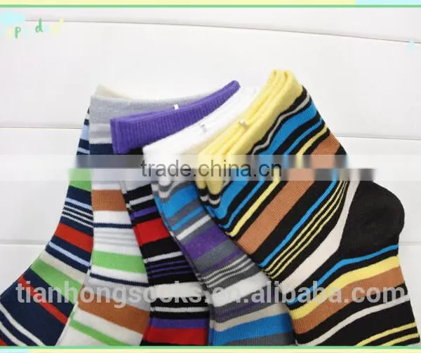Men Crew Socks New Striped Design Soft -fit Hot Selling Socks Cotton photo-3