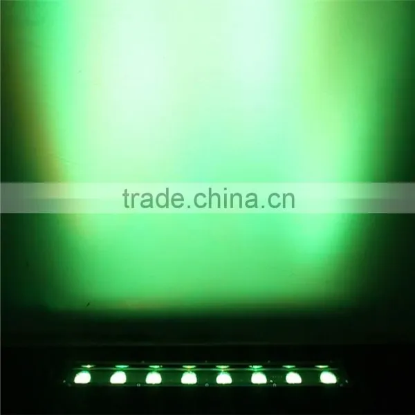 High Quality 8*Tri-3W RGB Battery IR Remote LED Wall Wash Light photo-4