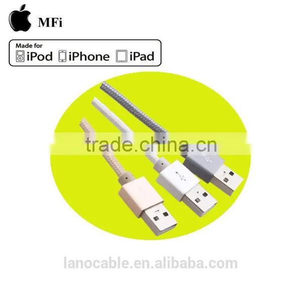 1m MFi Certified Nylon Braided 2 in 1 Charger Cable photo-5
