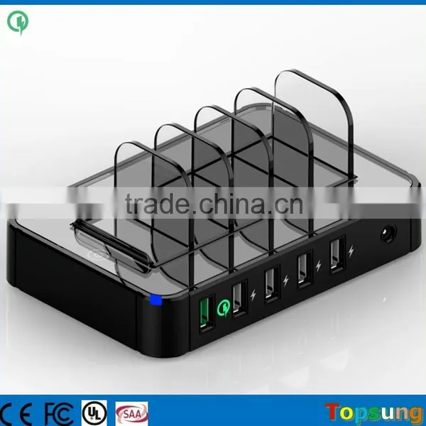 Amazon Hotsale 5-in-1 Quick Charger Usb Power Adapter for Iphone LECHANCE photo-5