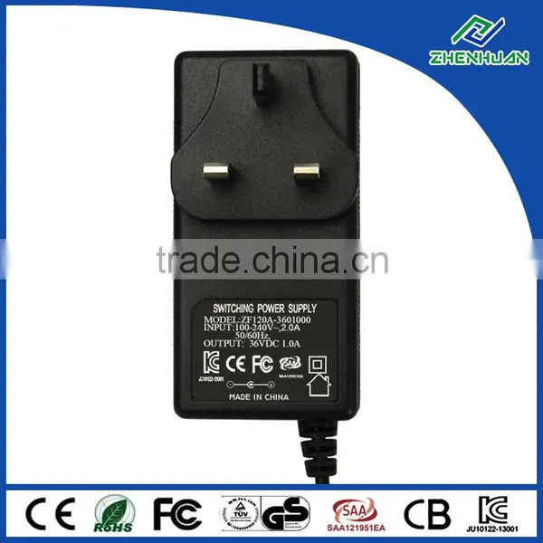 Universal AC/DC Adapter 36V 1A Power Switch Supply With UK Plug photo-3