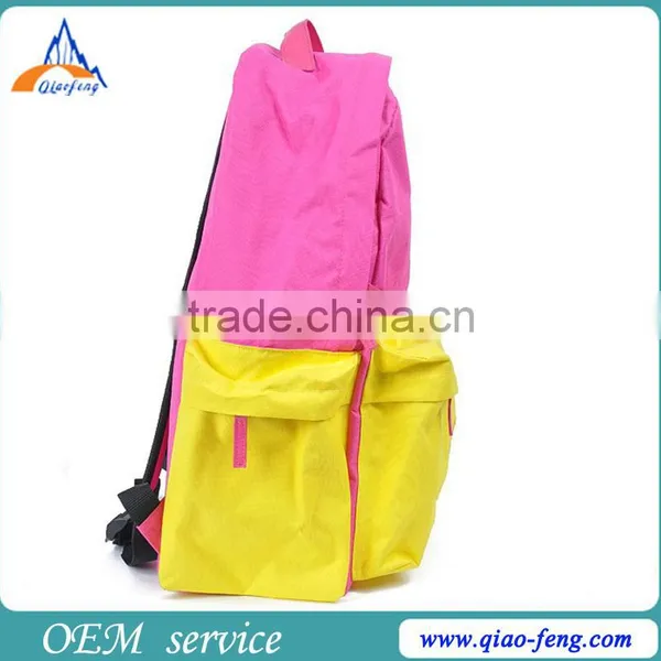 Qiaofeng Custom Polyester Cute Waterproof Backpack Bags for High School Girls photo-2