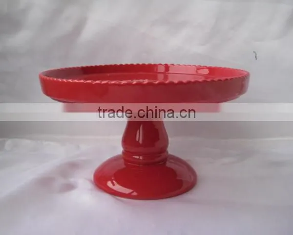 Hot Sale Colored Ceramic Cake Stand