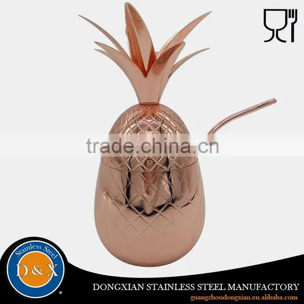 Promotional Custom Design Copper Pineapple Cocktail Cup Quality Choice