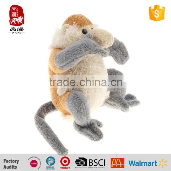 Sedex 4 Pillar Best Made Soft Toy Monkey Toys for Baby Wholesale Custom Made photo-5