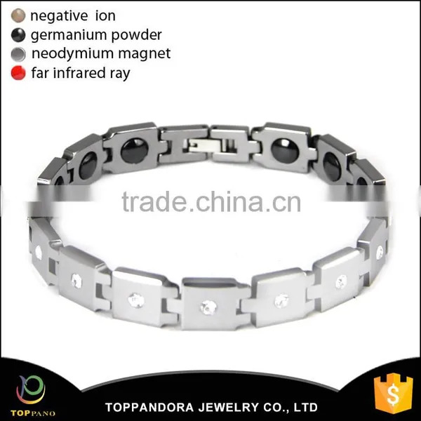 Fate Love Health Care Magnetic Energy Bracelet Tungsten Steel 7.48" Length Adjustable Tungsten Bangle Bracelet photo-6