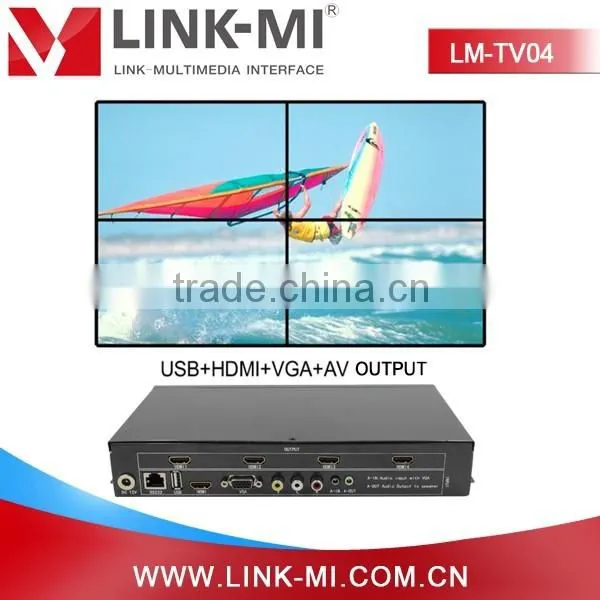LINK-MI LM-TV04 1080p 2x2 HDMI Video Wall Controller Controlled By Remote, Button and RS232 photo-6