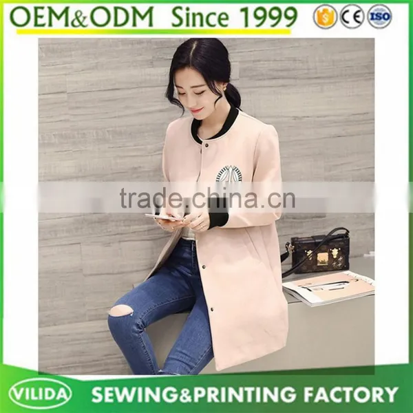 Wholesale Cheap Price Womens Coat Custom New Design Women's Long Coat photo-6