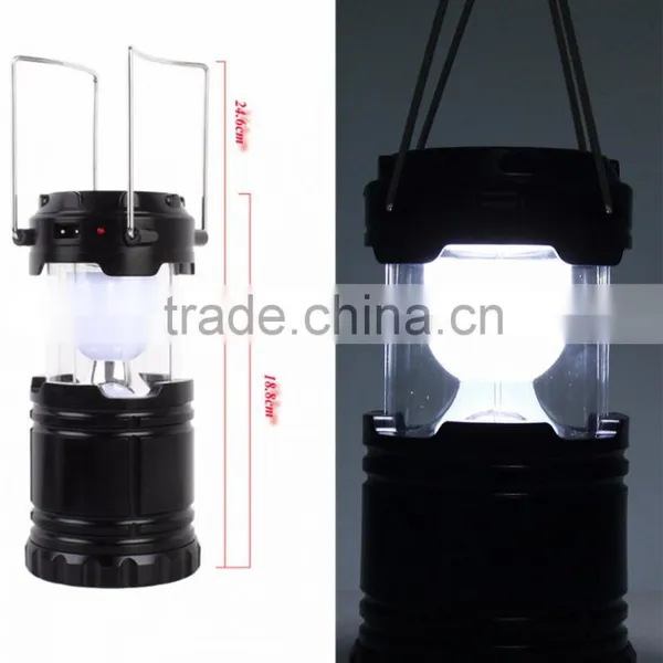 Ultra Bright Portable LED Camping Lantern Solar Flashlight photo-6