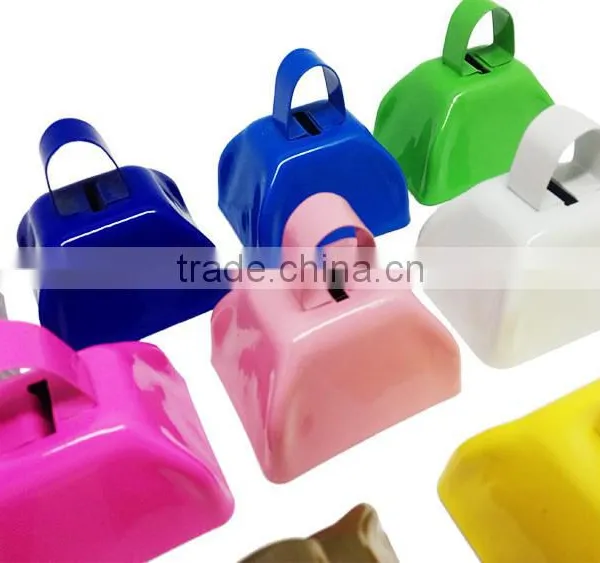 3''metal Cow Bell in Many Colors With Logo Printed as Promotional Gifts photo-2