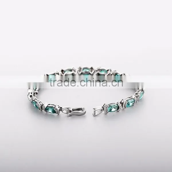 2016 Wholesale Latest Design 925 Silver Lovans Jewelry Stone Bracelet photo-5
