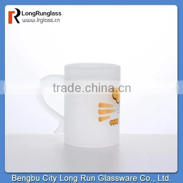 LongRun 296ml Colorful Sprinting Milk Glasses With Handle, Manufacture photo-4