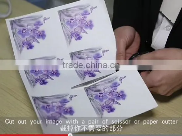 Yesion Transparent& White Water Transfer Paper/ Ceramic Slide Decal Transfer Paper For Inkjet Printer photo-3