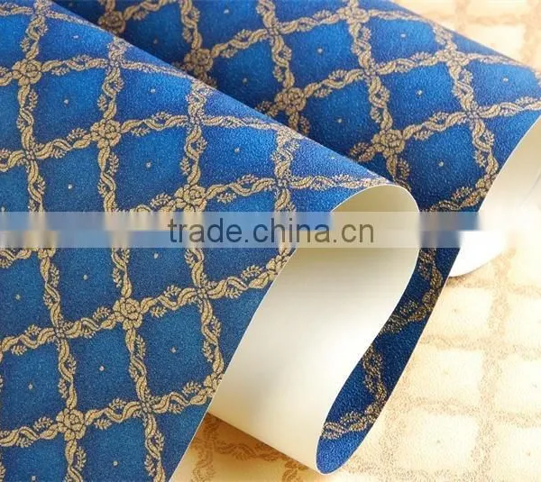Blue Wall Papers Red Wallpaper Decoration Roll photo-5