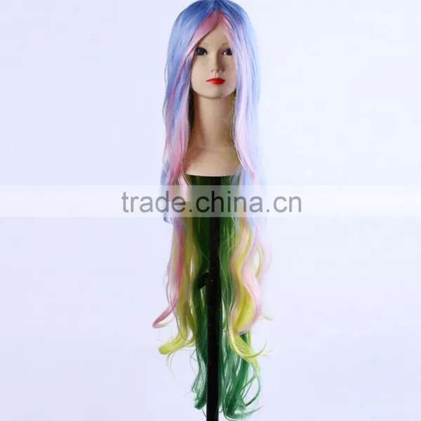 Braid Pull Half Up And Wear With Head Pieces Cosplay Costume Festival Synthetic Wig photo-6