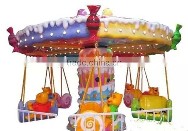 Indoor Children Amusement Equipment Candy Flying Chair Amusement Games Swing Chair photo-6