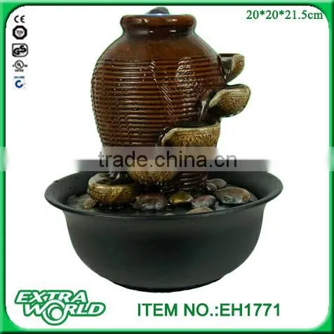 Interior Design Three Tier Cascading Tabletop Fountain photo-2