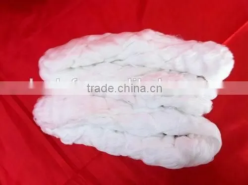 Raw White Color,high Tencity,hank Polyester Yarn-403 photo-3