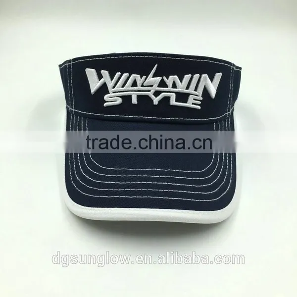 Wholesale 3D Embroidery Sun Protection Blue Golf Caps photo-3