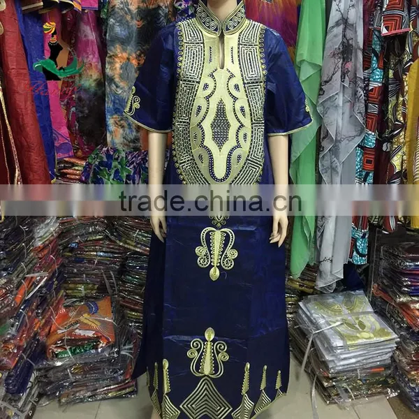 Bazin Riche Dress 2016 New Brocade Dashiki African Bazin Riche Embroidery photo-2