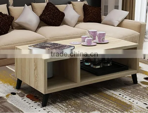 Modern Design Wooden Teapoy Livingroom Wood Center Table photo-2