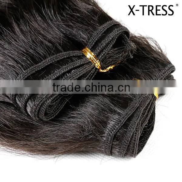 2pcs Pack 120g 16inch Coarse Yaki Super Wave Top Quality Synthetic Weft Hair Extension photo-6