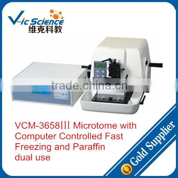 VCM-3658 III Cryostat Microtome With Computer Controlled Fast Freezing and Paraffin Dual Use