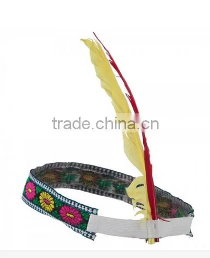 Indian Brave Feather Headdress Headband Costume Accessory photo-2