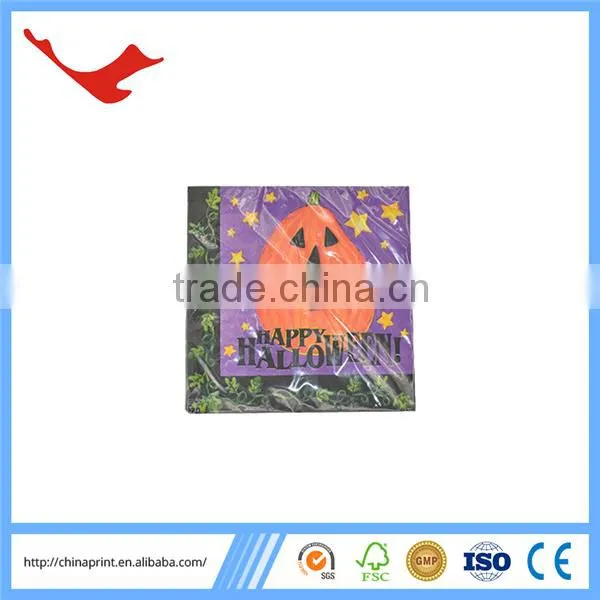 010 Wholesale Pumpkin Printed Paper Napkins for Halloween photo-2